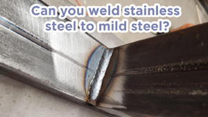 Can you weld stainless steel to mild steel with flux core wire
